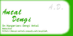 antal dengi business card